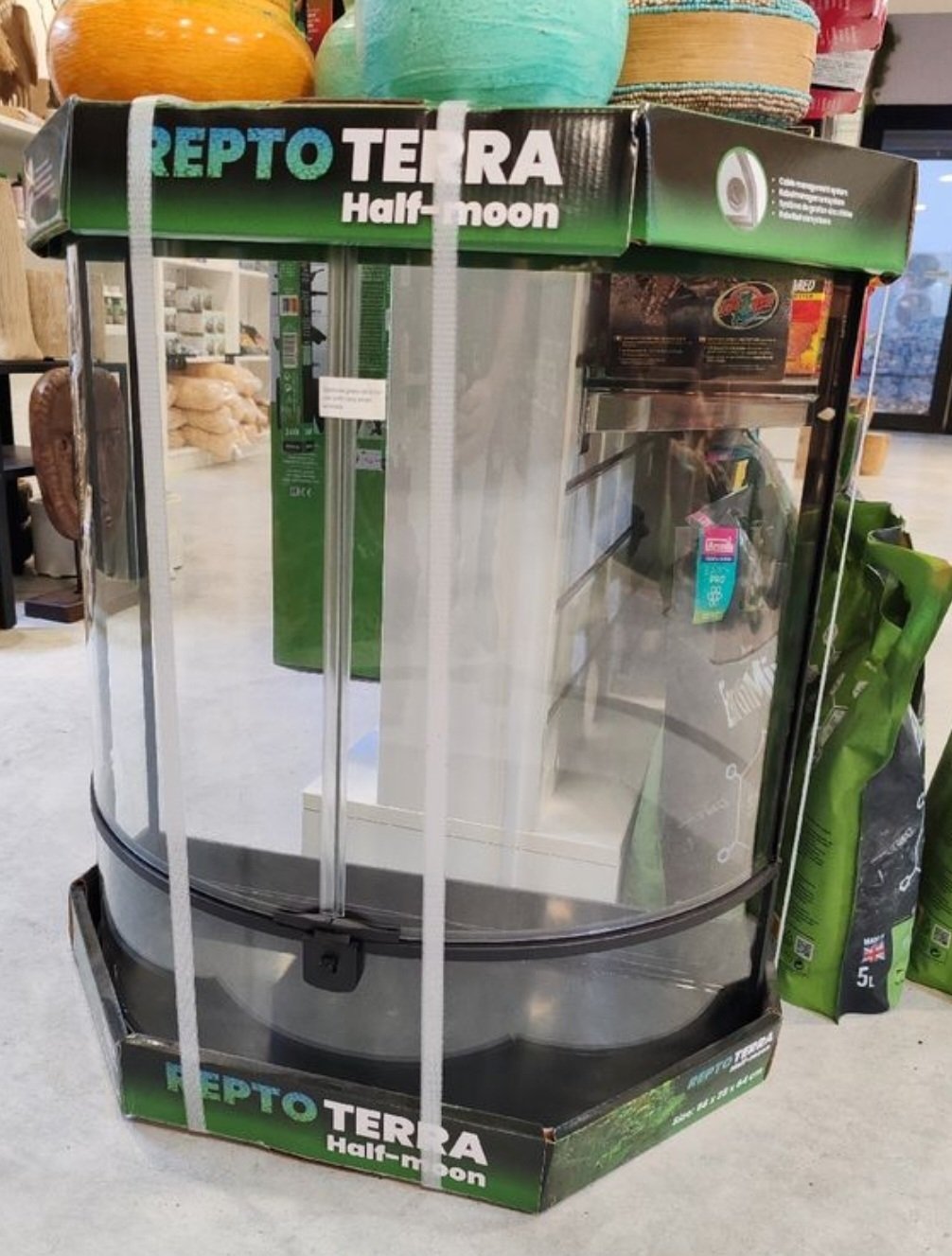 Terrarium en verre "Half Moon" 56x28x64 cm - REPTO Terra ⚠ PAS D’ENVOI 📦 – Image 2