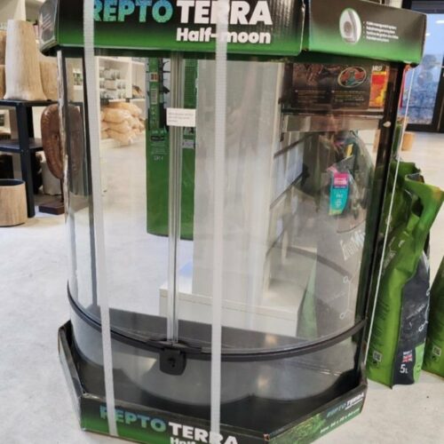 Terrarium en verre "Half Moon" 56x28x64 cm - REPTO Terra ⚠ PAS D’ENVOI 📦