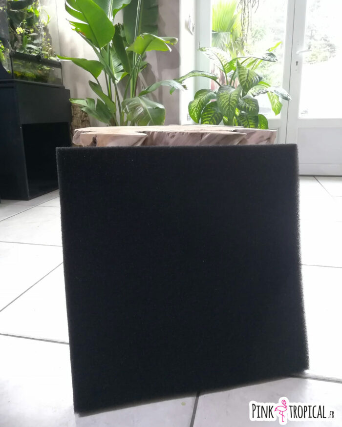 Mousse de filtration noire de 50x50x5cm pour réalisation du sol – Image 5