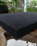 Mousse de filtration noire de 50x50x5cm pour réalisation du sol