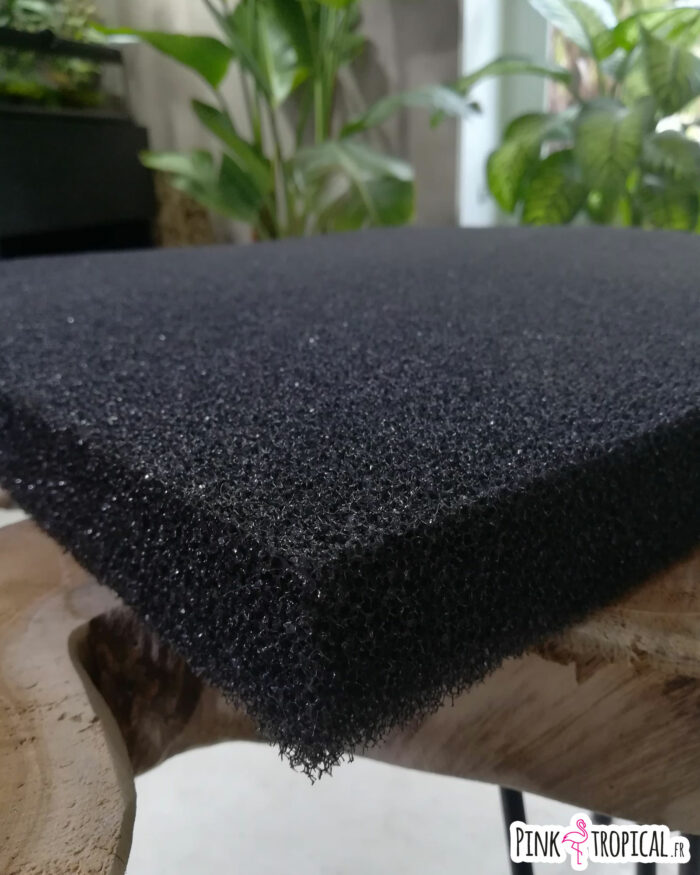 Mousse de filtration noire de 50x50x5cm pour réalisation du sol – Image 4