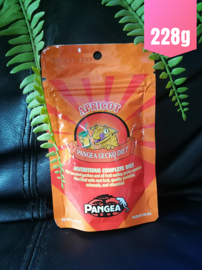 Pangea "Abricot" - Nourriture complète pour geckos 💪 Sachet orange de 228gr