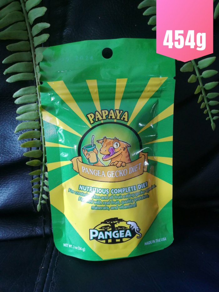 Pangea "Papaye" - Nourriture complète pour geckos 💪💪 Sachet vert de 454gr