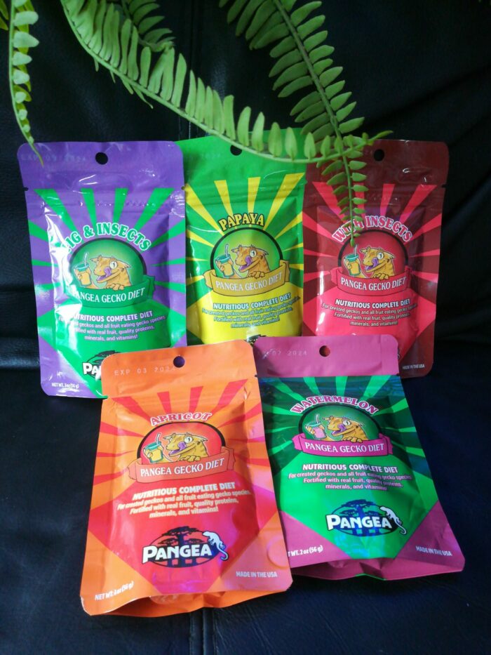 ⭐ Pangea "Pack découverte" - Nourriture complète pour geckos  - 5 Sachets de 56gr