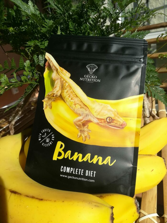 Gecko Nutrition "Banane" - Nourriture complète pour geckos  - Sachet de 50gr