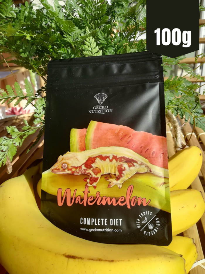 Gecko Nutrition "Pastèque" - Nourriture complète pour geckos  💪 Sachet de 100gr
