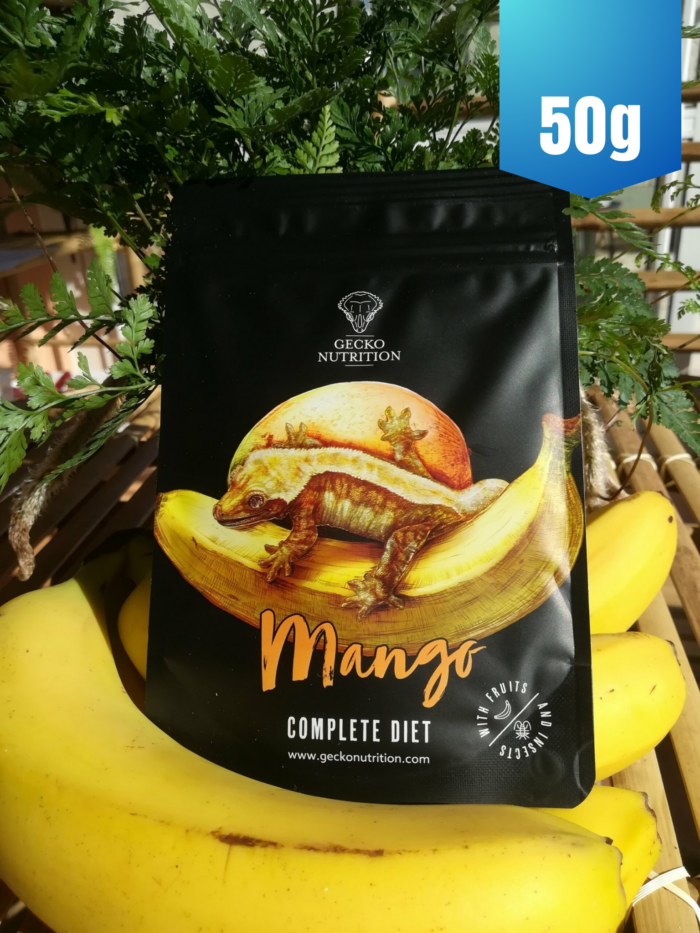 Gecko Nutrition "Mangue" - Nourriture complète pour geckos  - Sachet de 50gr
