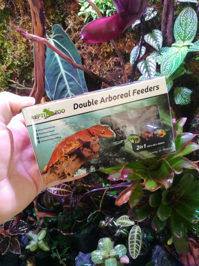 Mangeoire double avec ventouse pour gecko arboricole – Image 3