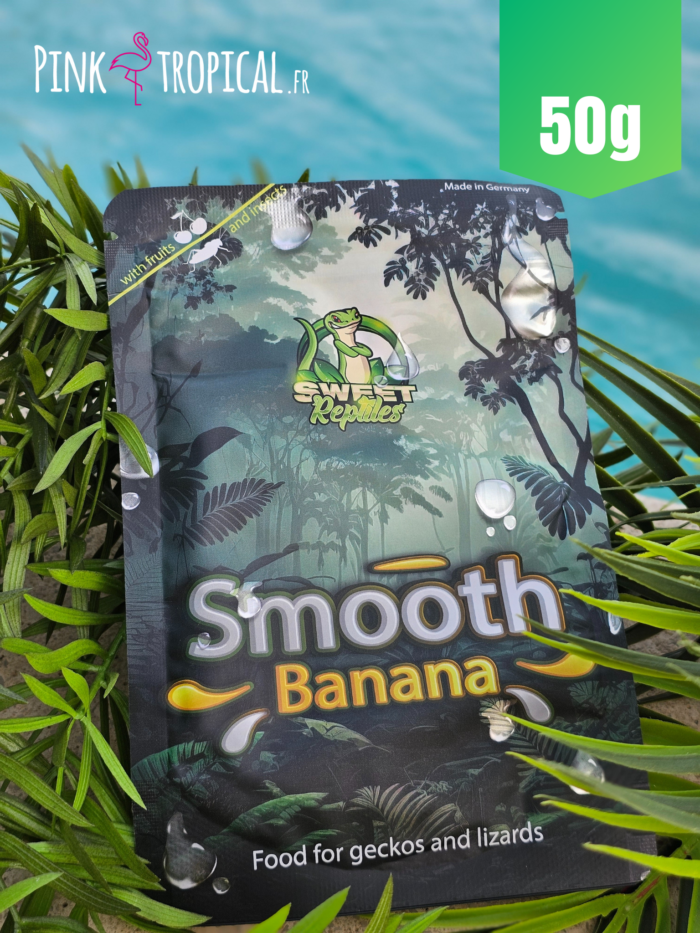 Sweet Reptiles "Smooth Banana" - Nourriture complète pour geckos - Sachet de 50g