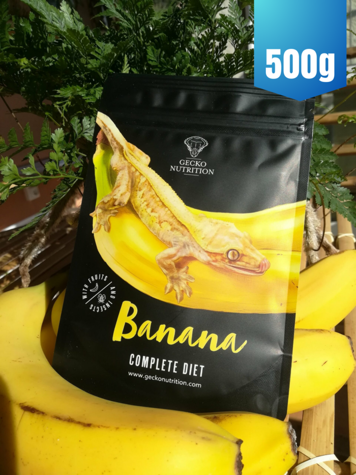 Gecko Nutrition "Banane" - Nourriture complète pour geckos 💪💪💪 Sachet de 500gr