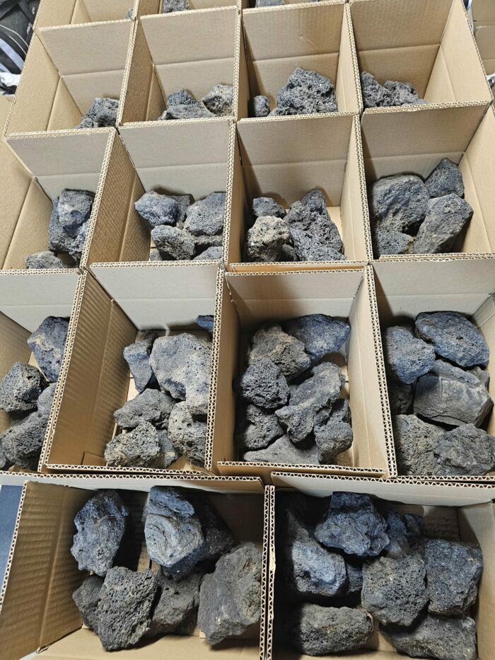 Box de 7 "Black lava rock" - Mix de tailles – Image 2