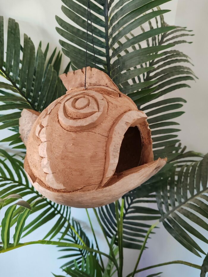 Maison "Poisson" suspendue pour gecko à crête ou autre gecko