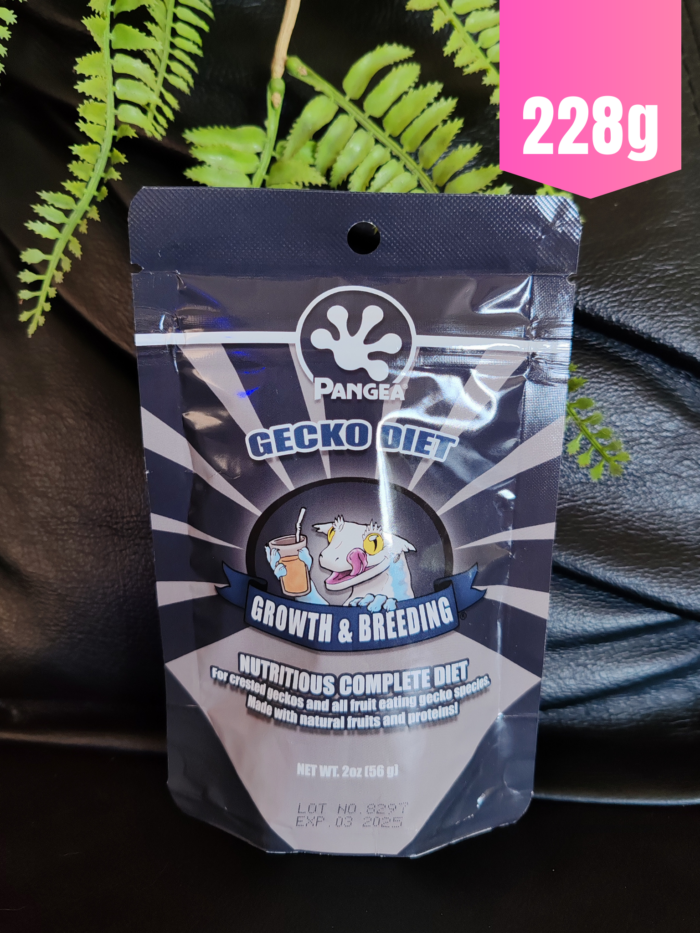 Pangea "Growth & Breeding" - Nourriture complète pour geckos  - Sachet de 228gr