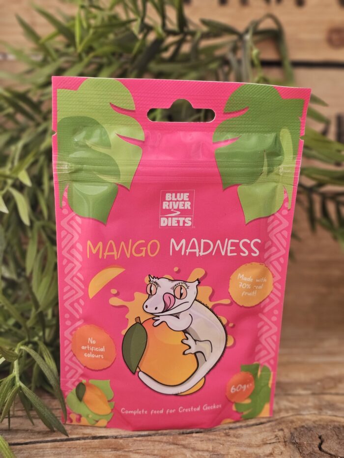 Blue River Diets "Mango Madness" - Nourriture complète pour geckos  - Sachet de 60gr