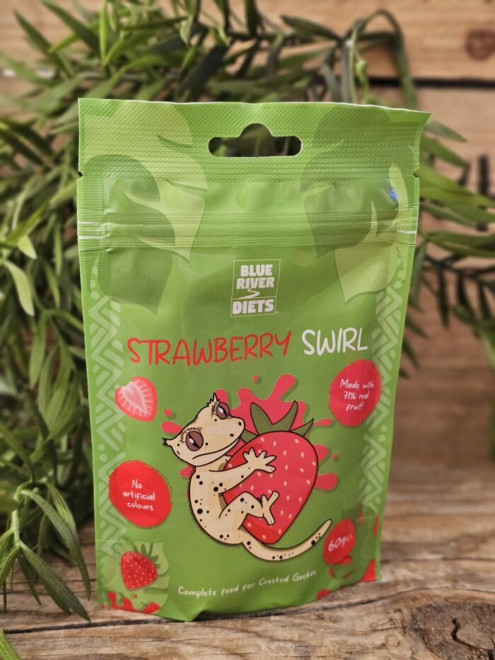 Blue River Diets "Strawberry Swirl" - Nourriture complète pour geckos  - Sachet de 60gr