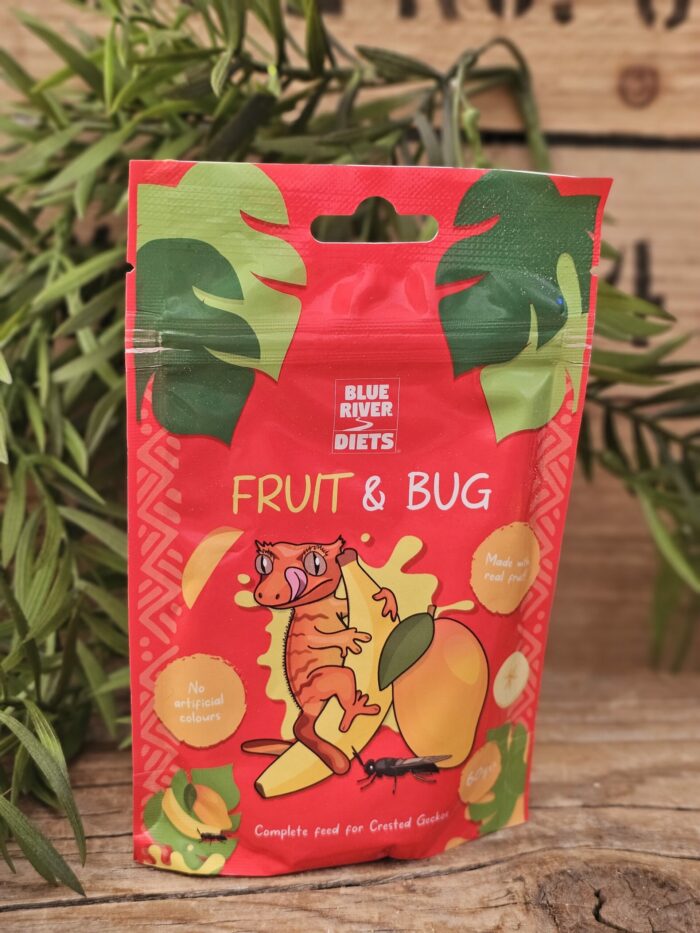 Blue River Diets "Fruits & Bug" - Nourriture complète pour geckos  - Sachet de 60gr