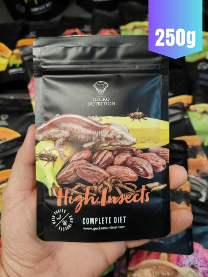Gecko Nutrition "High Insects" - Nourriture complète pour geckos 💪💪 Sachet de 250gr