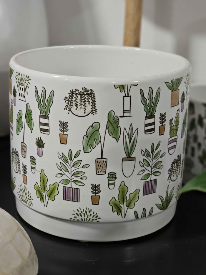 Cache pot "plant lover" big
