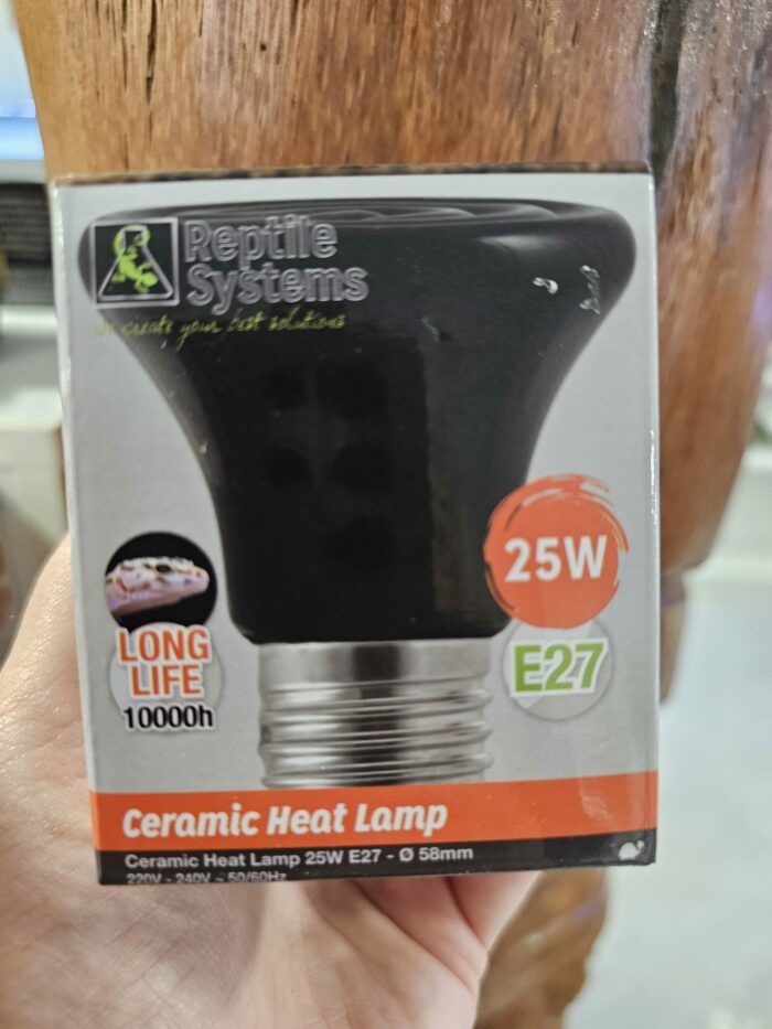 Ceramic heat lamp 25w -  REPTILE SYSTEMS