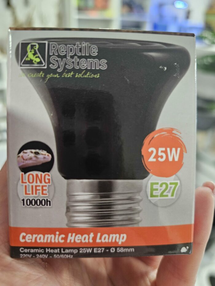 Ceramic heat lamp 25w -  REPTILE SYSTEMS – Image 2