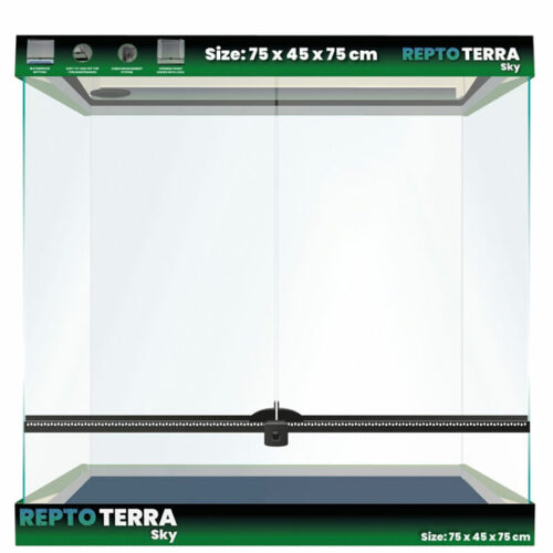 Terrarium en verre 75x45x75cm - REPTO Terra ⚠ PAS D’ENVOI 📦