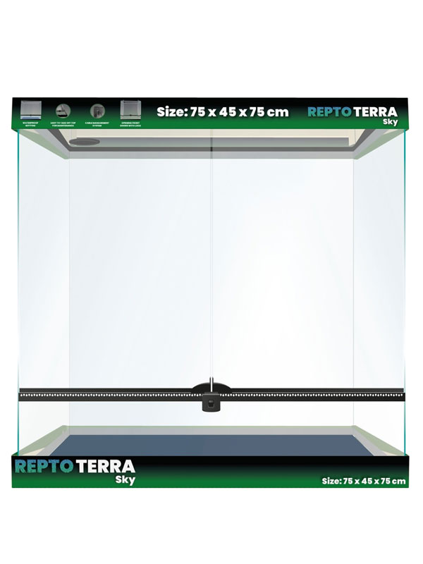 Terrarium en verre 75x45x75cm - REPTO Terra ⚠ PAS D’ENVOI 📦