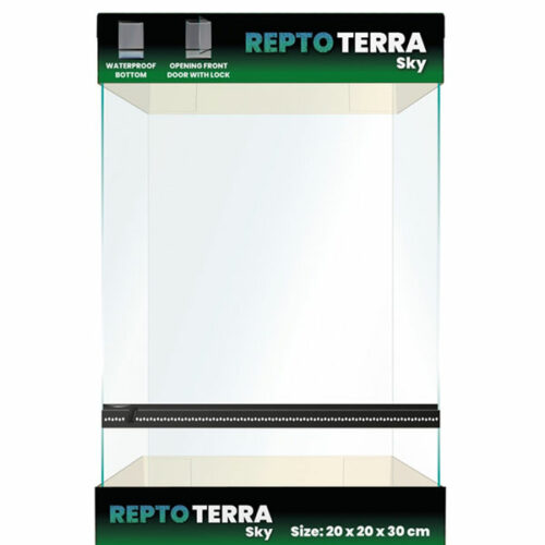 Terrarium en verre 20x20x30cm - REPTO Terra ⚠ PAS D’ENVOI 📦