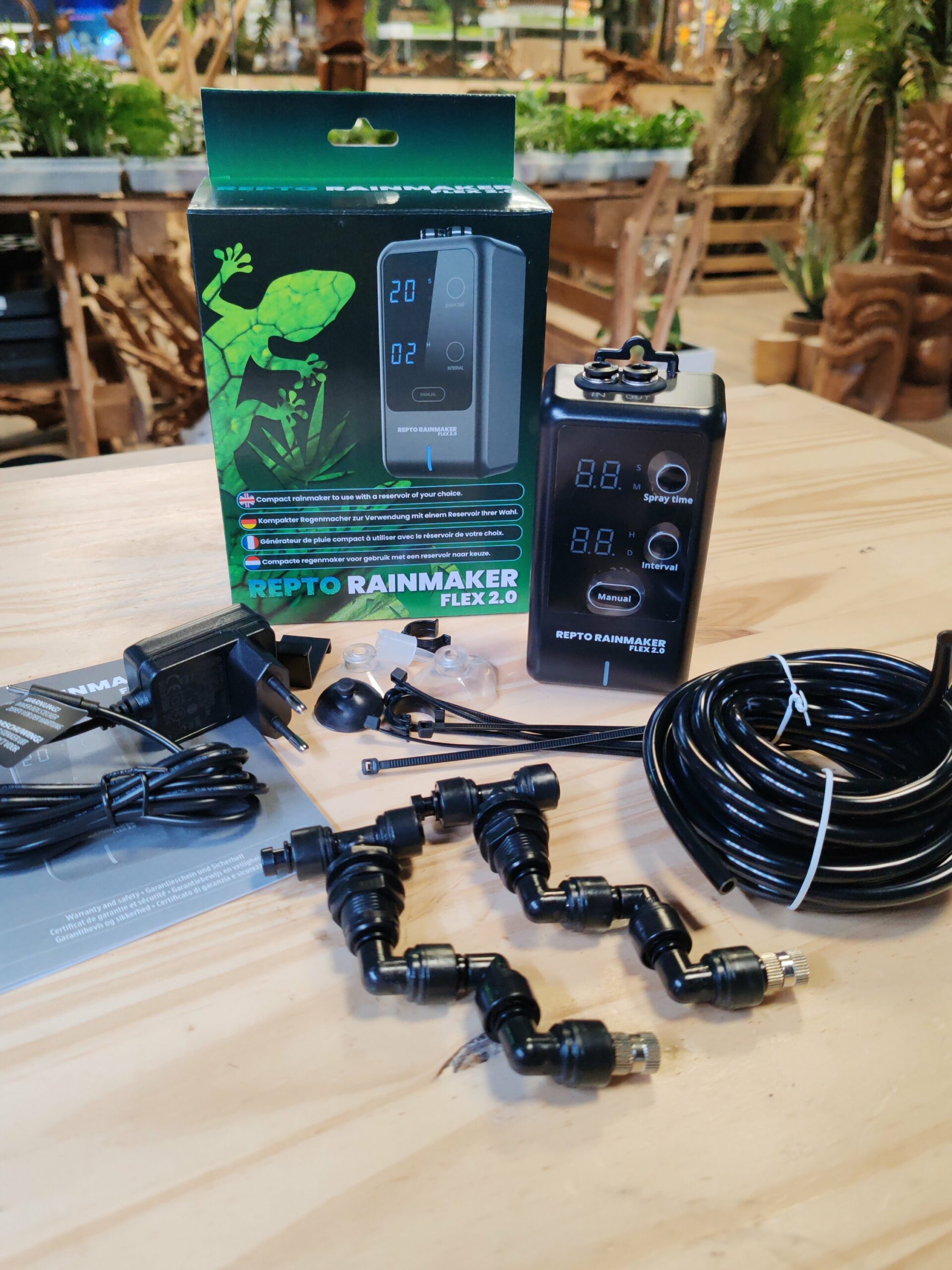 Pulvérisateur silencieux et compact pour petit terrarium - Repto Flex "Rain Maker 2.0"